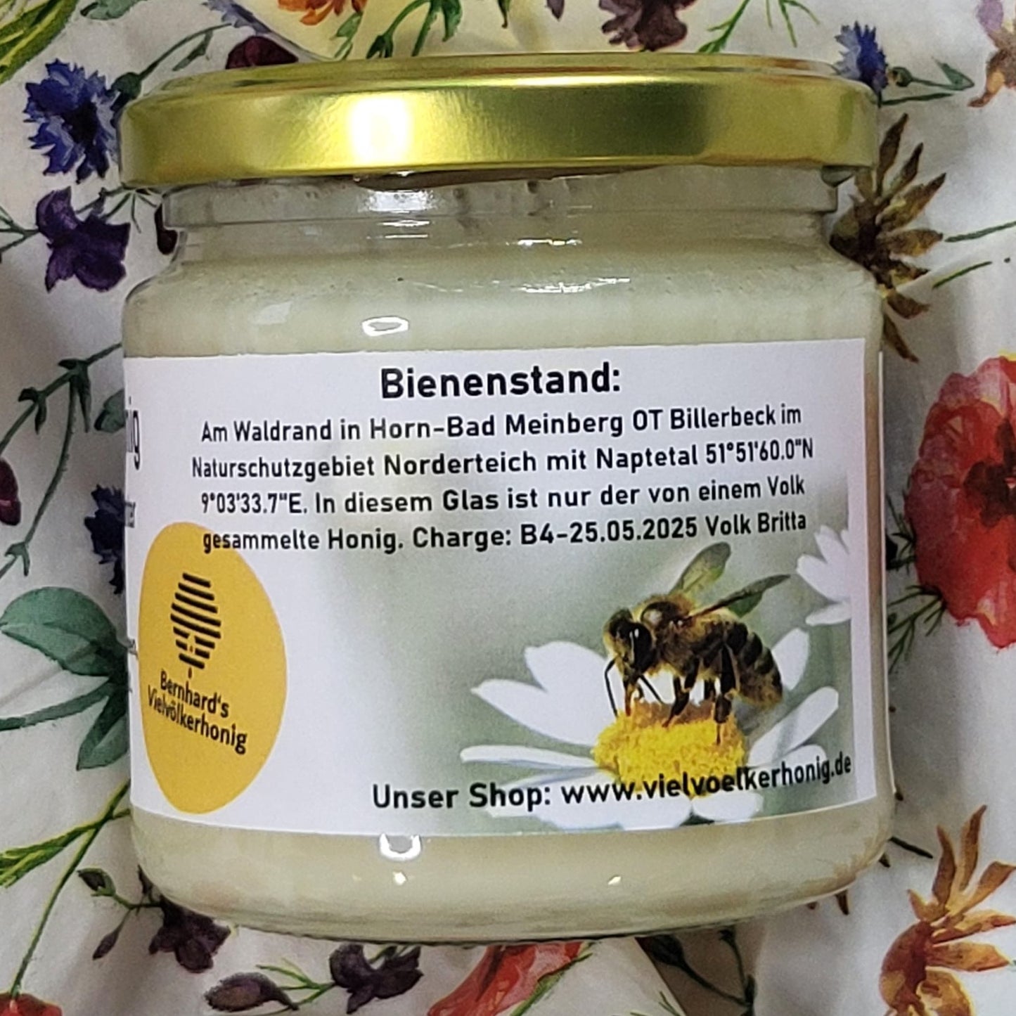 Naturreiner Bienen-Honig von Frühlingswiesen unter Apfelbäumen in Billerbeck 250g
