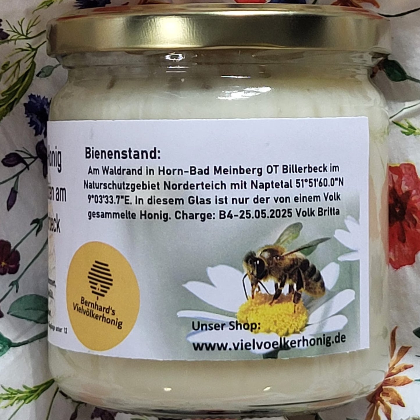 Naturreiner Bienen-Honig unter Apfelblüten am Norderteich bei Billerbeck 500g