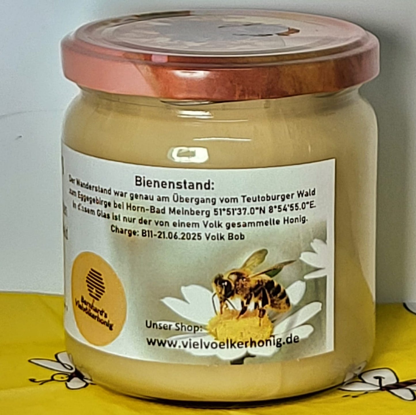 Naturreiner Bienenhonig von Himbeerblüten bei den Externsteinen im Teutoburger Wald 500g