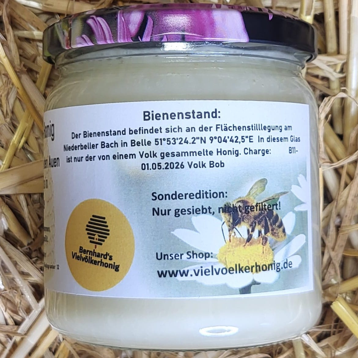 Naturreine Frühlingsblüte von den Auen des Niederbellerbachs in Ostwestfalen-Lippe 500g