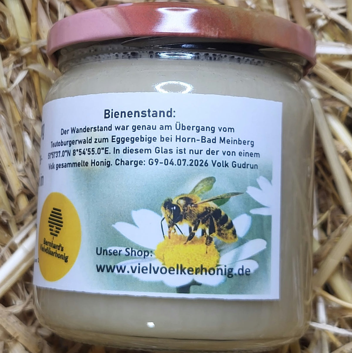 Naturreiner Honig von Himbeerblüten bei den Externsteinen im Teutoburger-Wald 500g