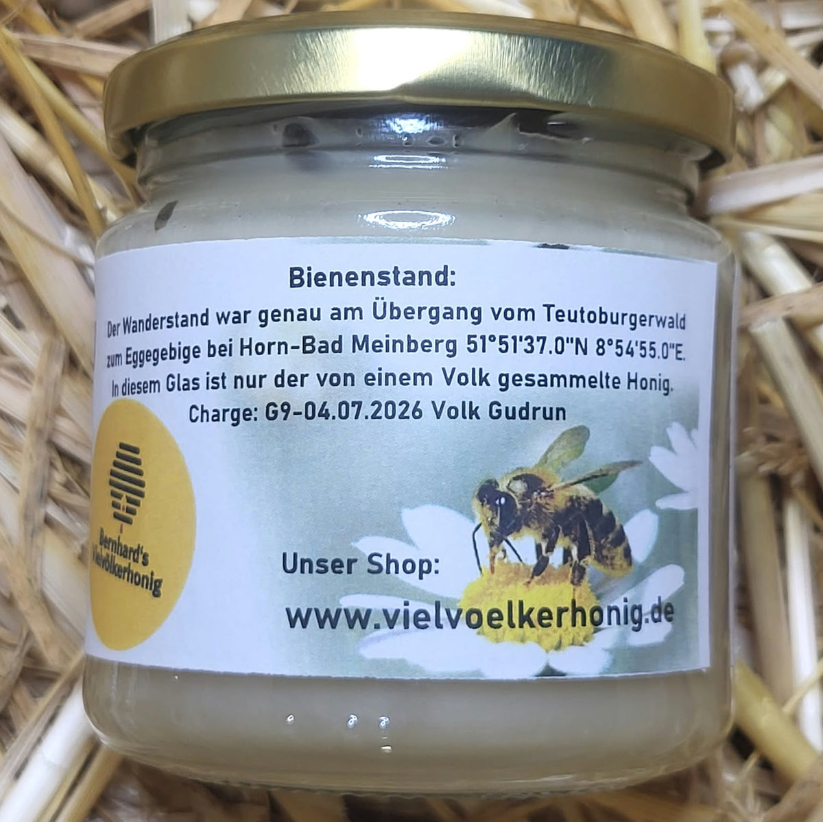 Naturreiner Honig von Himbeerblüten bei den Externsteinen im Teutoburger-Wald 250g